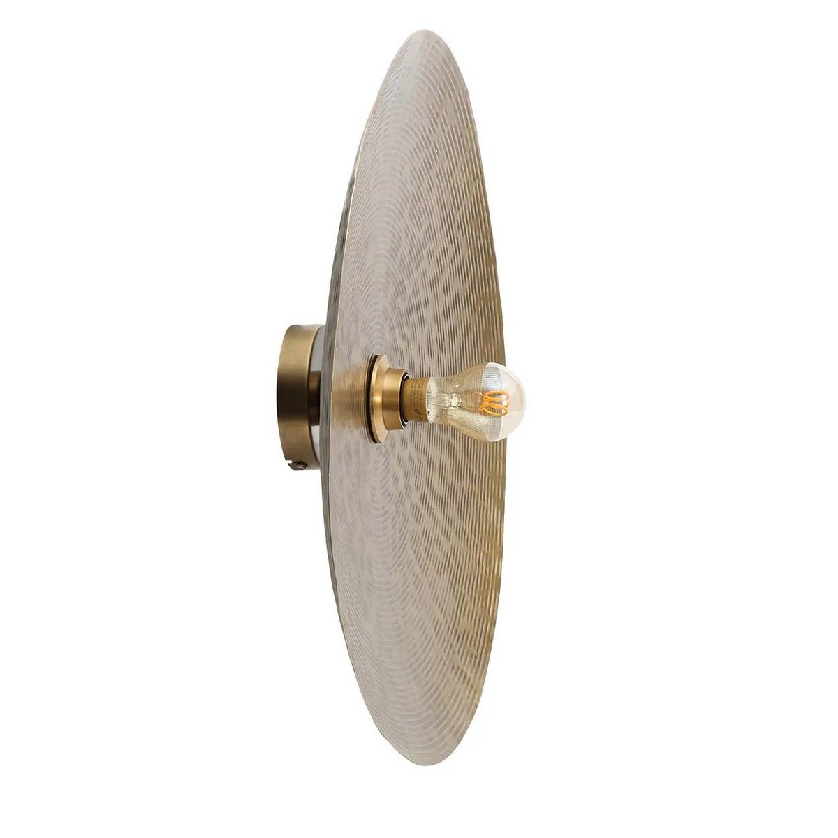 Væglampe i jern, 55 cm - messing finish, plettet