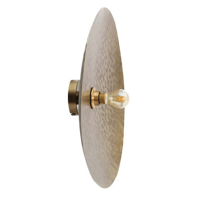 Væglampe i jern, 55 cm - messing finish, plettet