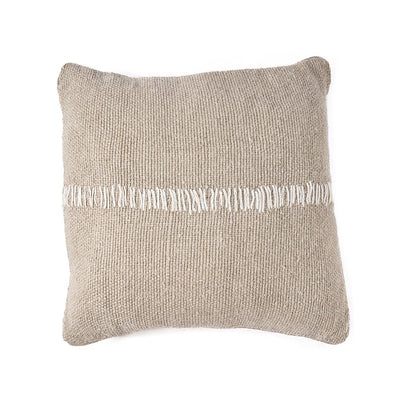 Linen cushion cover 50×50 – handmade, natural white