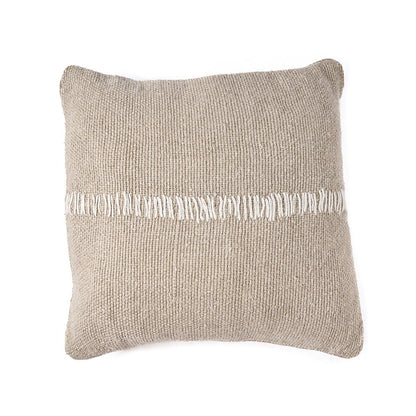 Linen cushion cover 50×50 – handmade, natural white