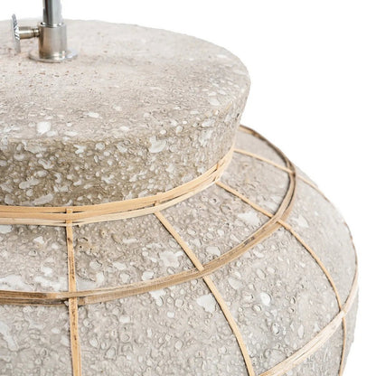 Terracotta table lamp with concrete finish - 48 cm