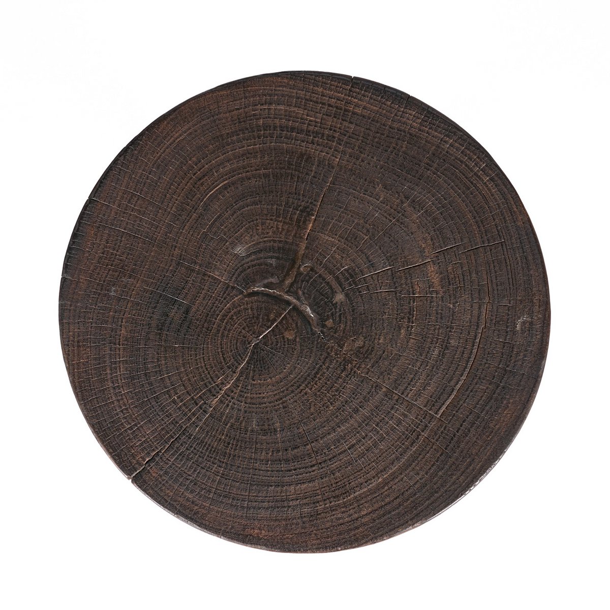 Java Trebenet Sidebord, 40 cm - Mørk valnød