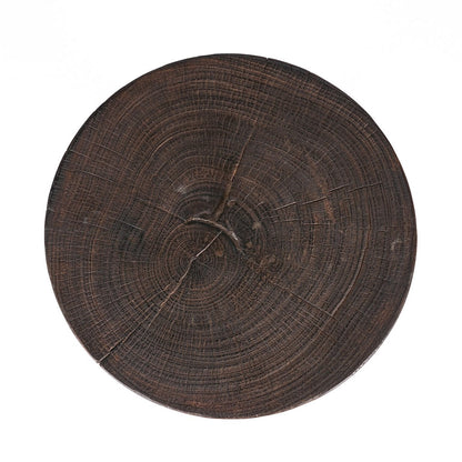 Java Trebenet Sidebord, 40 cm - Mørk valnød