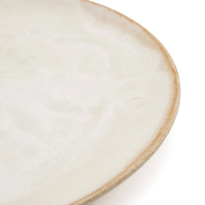 White stoneware salad plate 22 cm - made in Portugal