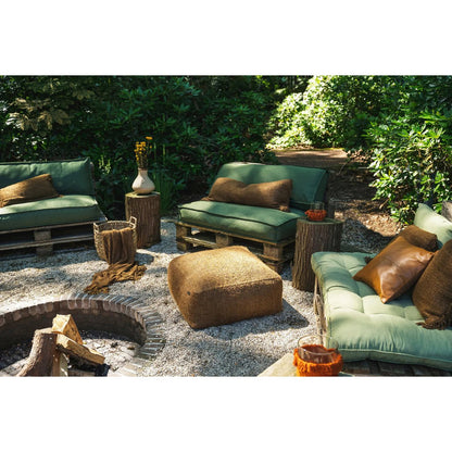 Cotton cushion cover 35×100 cm - brown
