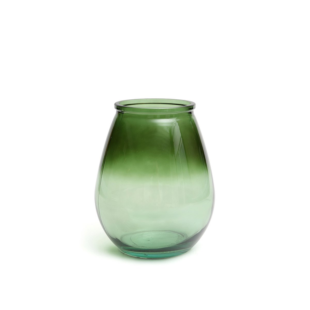 Recycled glass vase, small - green