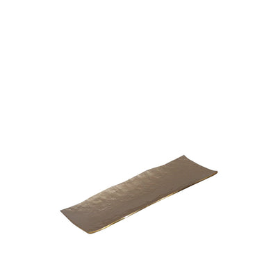 Aluminum decorative tray, sand, 47cm