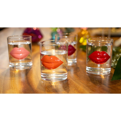 Glass water glasses, transparent - Set of 4