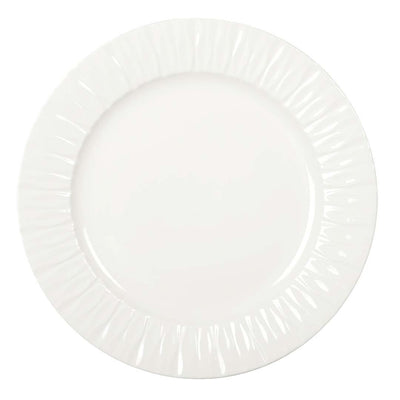Porcelain serving plate Lilia, white, 30cm