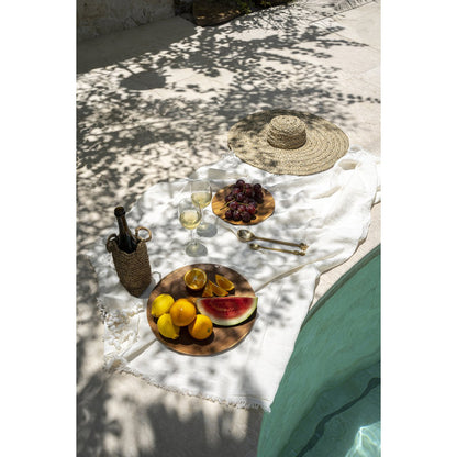 Linen tablecloth, white - 150 × 250 cm