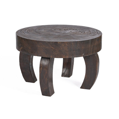 Octo Chic Coffee Table, 70 cm - Dark walnut round