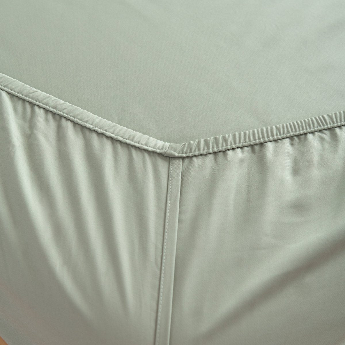 Bamboo bedding set, sage green, single - 400TC