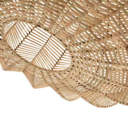 Rattan pendant light, 45 cm - natural beige lantern