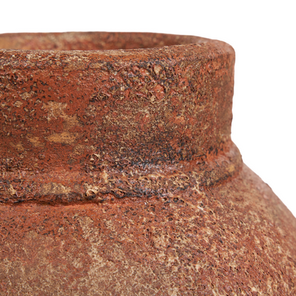 Terracotta amfora vase, stor - håndformet