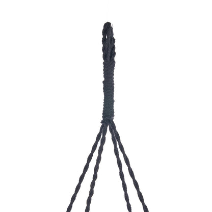 Nomad cotton chandelier, XL – black cascading strands