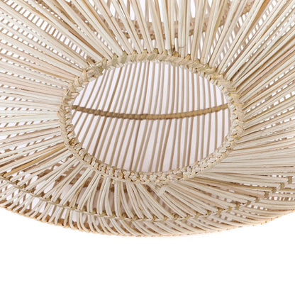 Rattan pendellampe 55 cm – dråbeformet, beige
