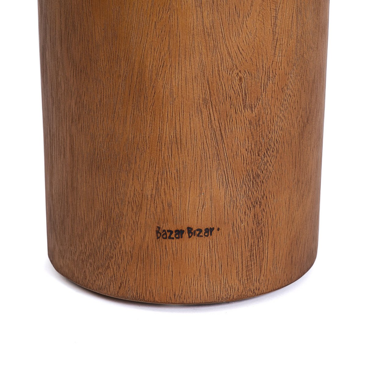 Teak wood side table, single form - Natural