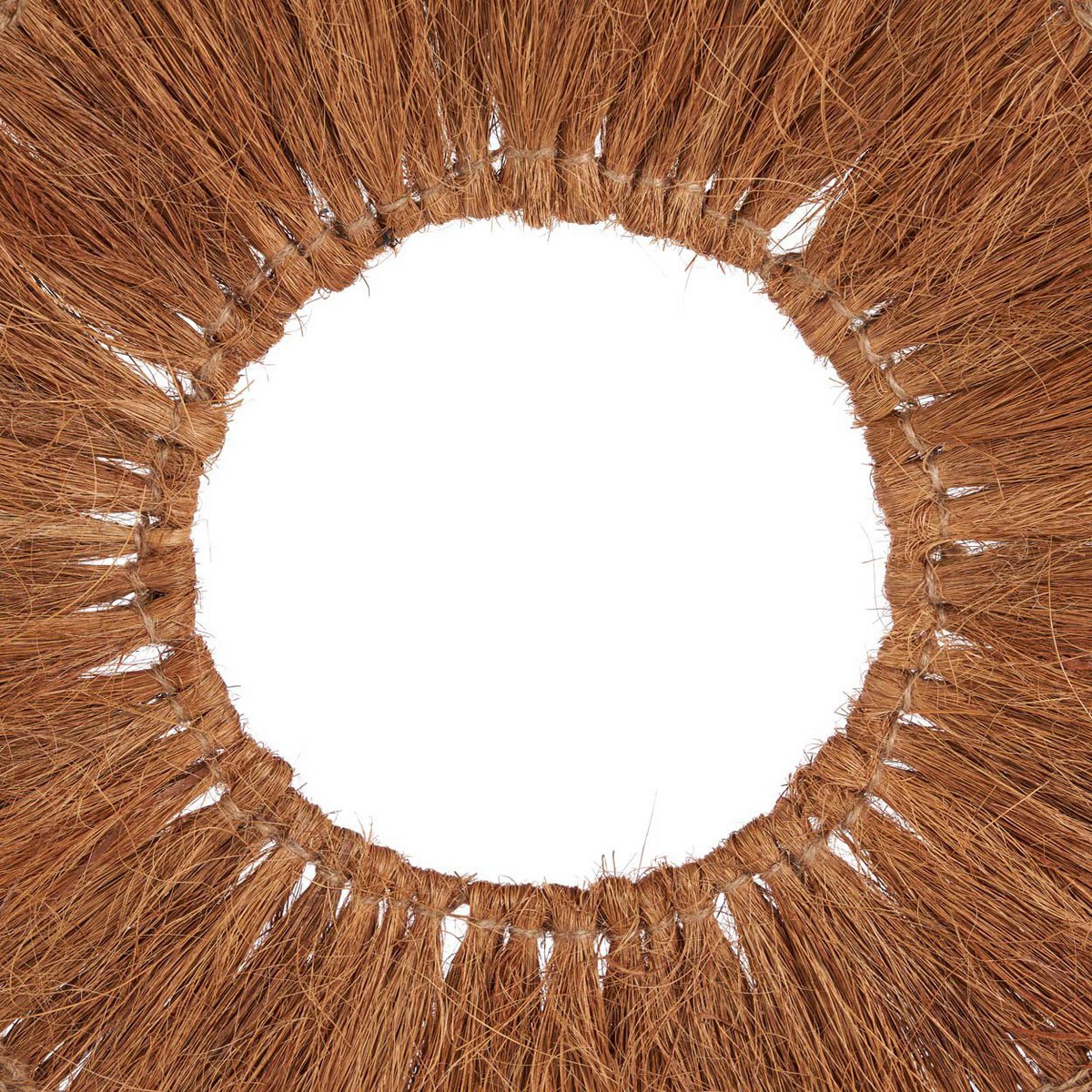 Coconut and palm wall deco, round, 90 cm - natural