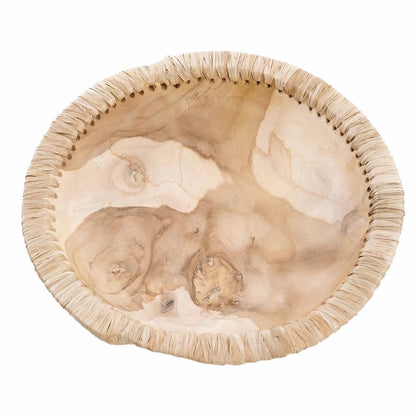 Holzservierschale 30 cm Durchmesser – natur, groß