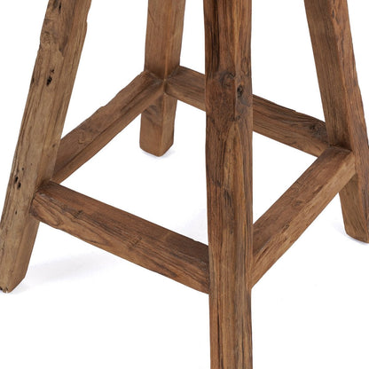 Wood bar stool 39×70 cm - natural brown, made in Indonesia
