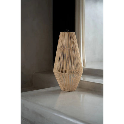 Rattan pendant shade, vertical poles – Afrodisiac Natural M