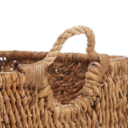Palm leaf storage basket, rectangular, 68 cm - Natural
