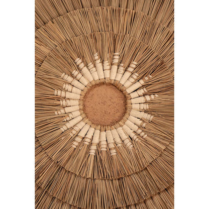 Mengdong grass wall circle, natural white - 75 cm