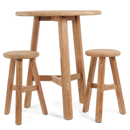 Teak-Bartisch, 90 cm rund – Outdoor