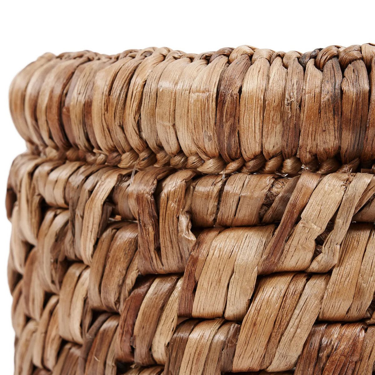 Seagrass basket with diagonal weave - 36 cm