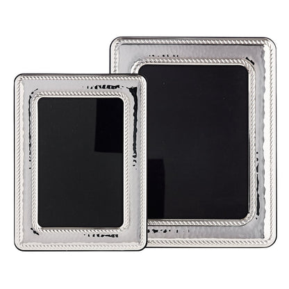 Forsølvet fotoramme Tours, 13 × 18 cm – hamret finish