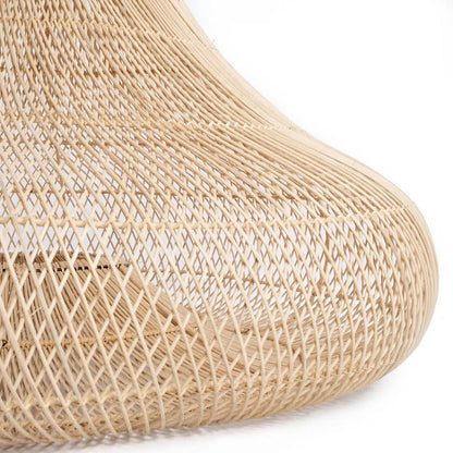 Rattan Shala pendellampe, beige – 77×57 cm