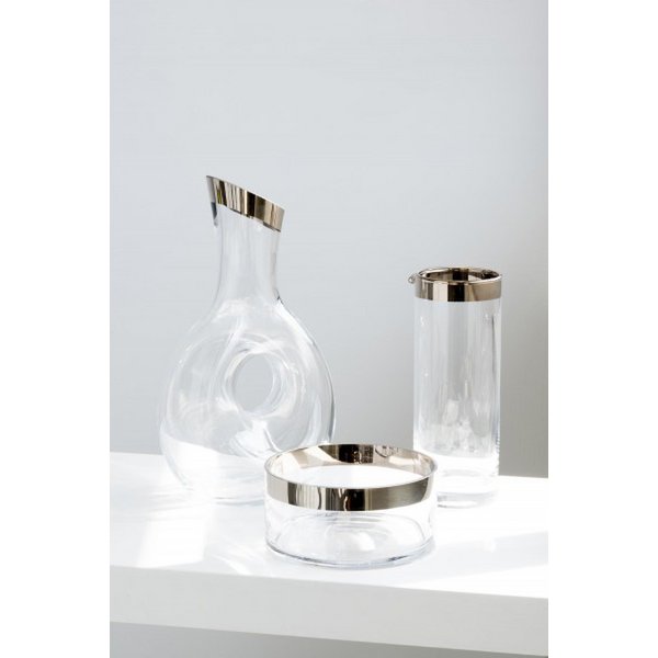 Kristalldekanter Gordon mit Platinrand – 1,2 L