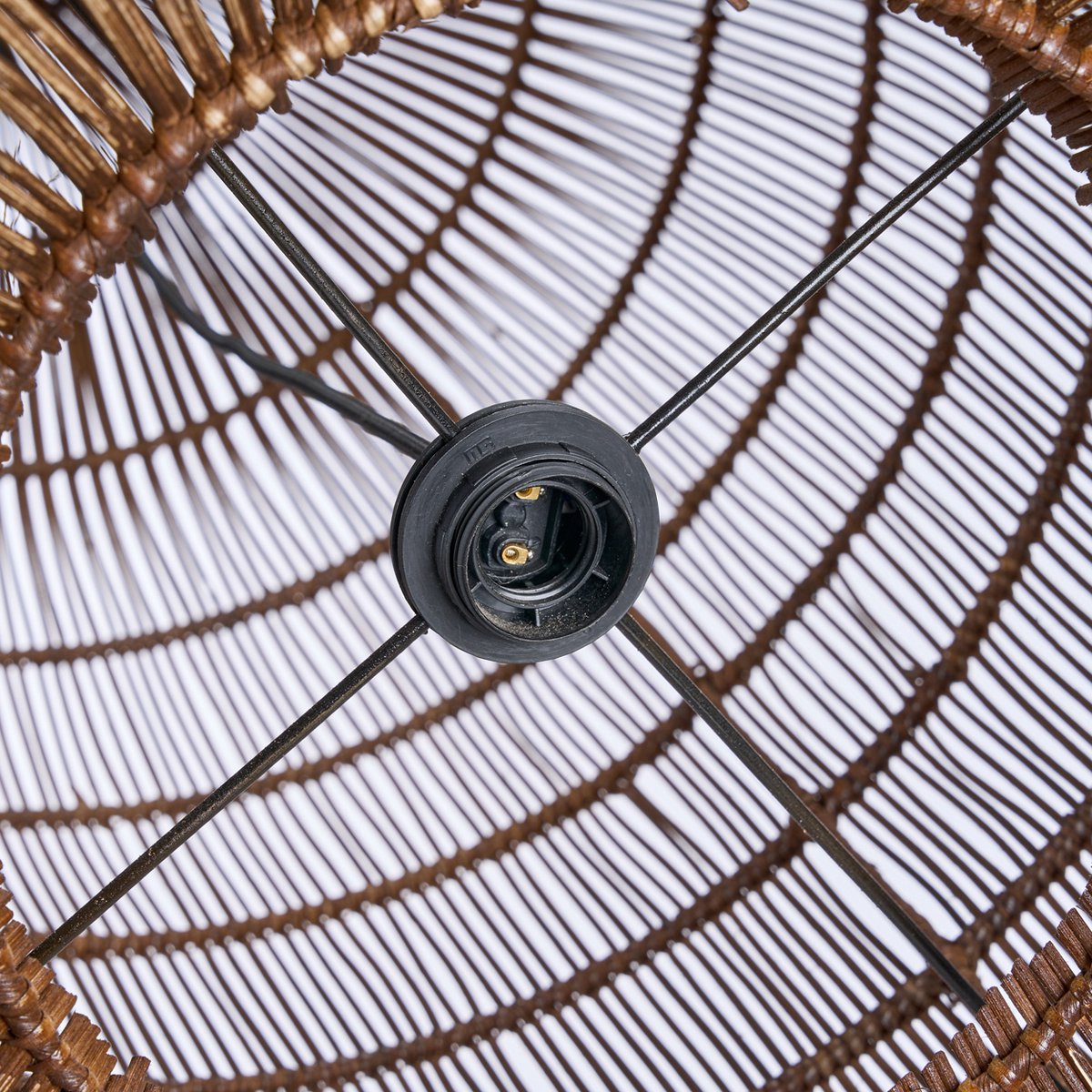Woven Bell pendant - Dark walnut - XL
