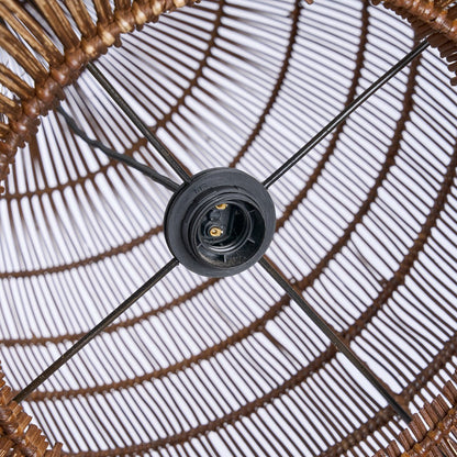 Woven Bell pendant - Dark walnut - XL