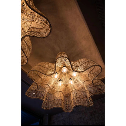 Rattan pendant shade 150 cm XXL - natural