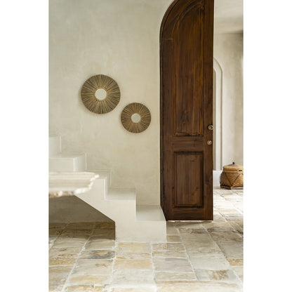 Grasspiegel, rund, 45 cm – Coastal Texture
