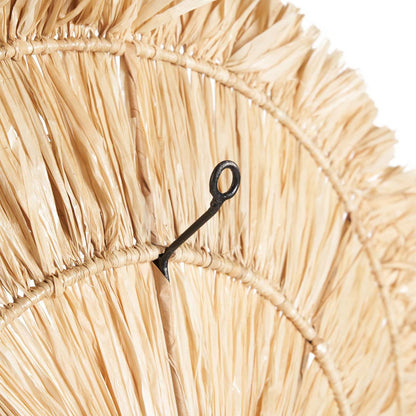 Sisal-Wandkreis 60 cm – runde Wanddeko, natur