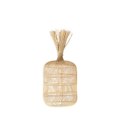 Rattan-Stehlampenschirm 22 cm – Dumpling, beige, nur Schirm