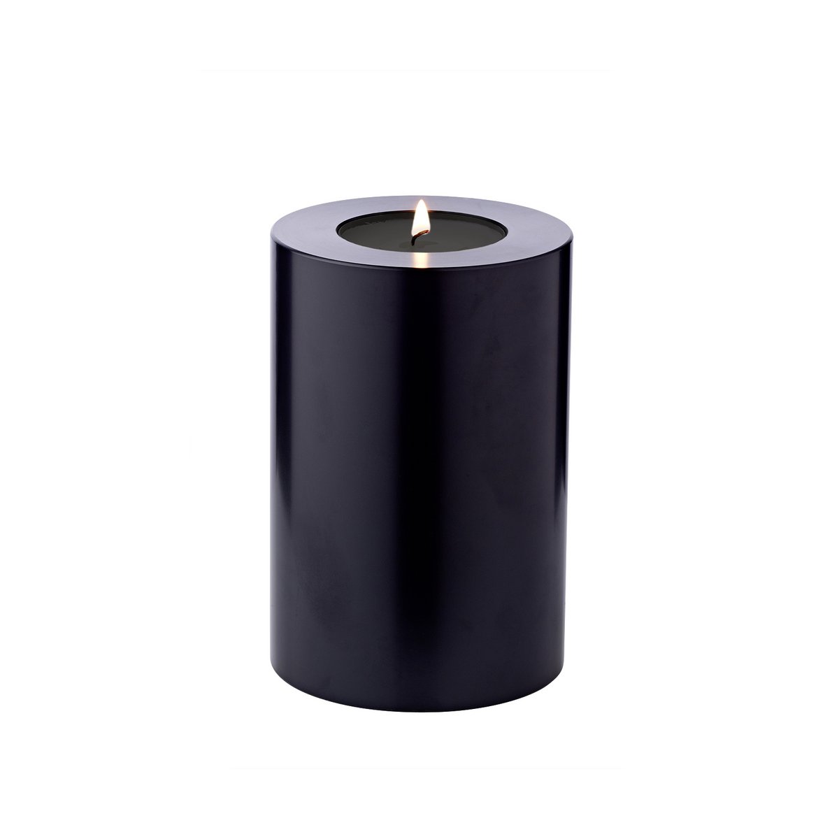 Cornelius tea light holder 15cm, black plastic