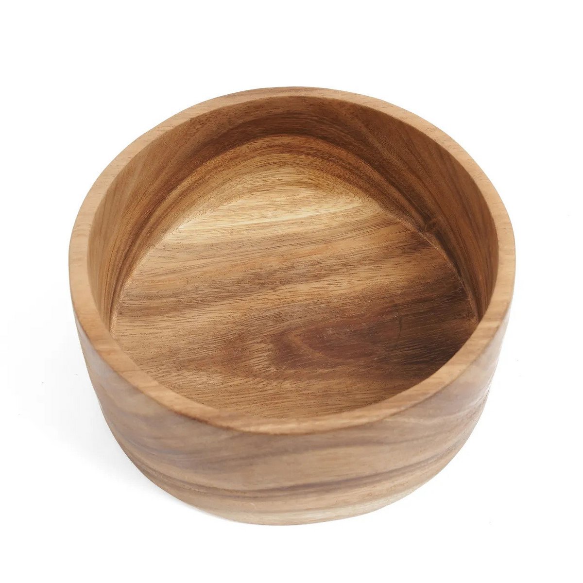 Suar wood salad bowl M, 20 cm – round natural wood