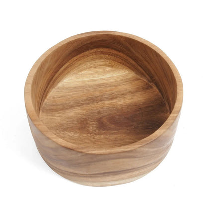 Suar wood salad bowl M, 20 cm – round natural wood