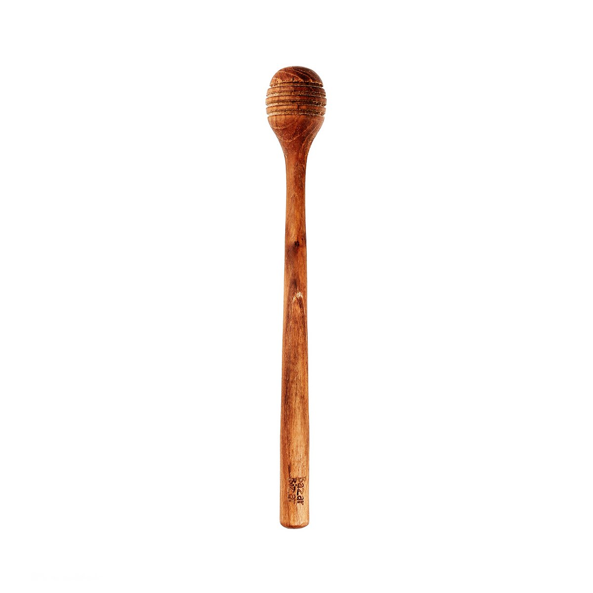 Teak honey roller - hand-carved