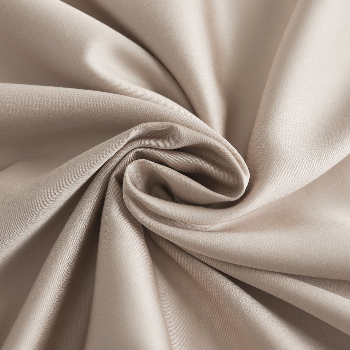 Bamboo bedding set, soft taupe, single - 400TC