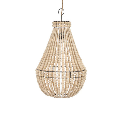 Jernlysekrone 40 × 73 cm - naturlig finish, Indonesien