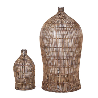 Woven Bell pendant - Dark walnut - XL