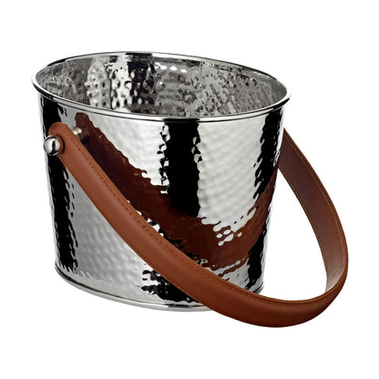 Champagnekøler Gavin i rustfrit stål, hamret, 23 cm