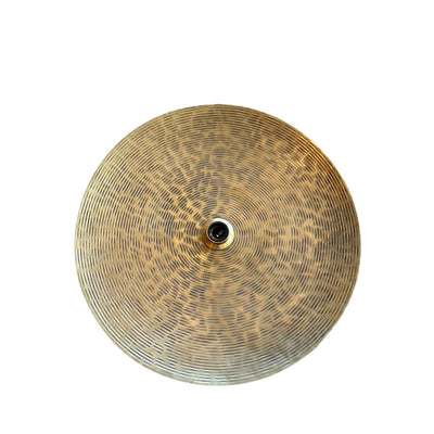 Wandleuchte Eisen, 55 cm - Messing-Finish, gesprenkelt
