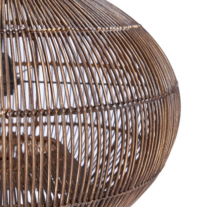Bamboo pendant light 48 cm - dark walnut finish