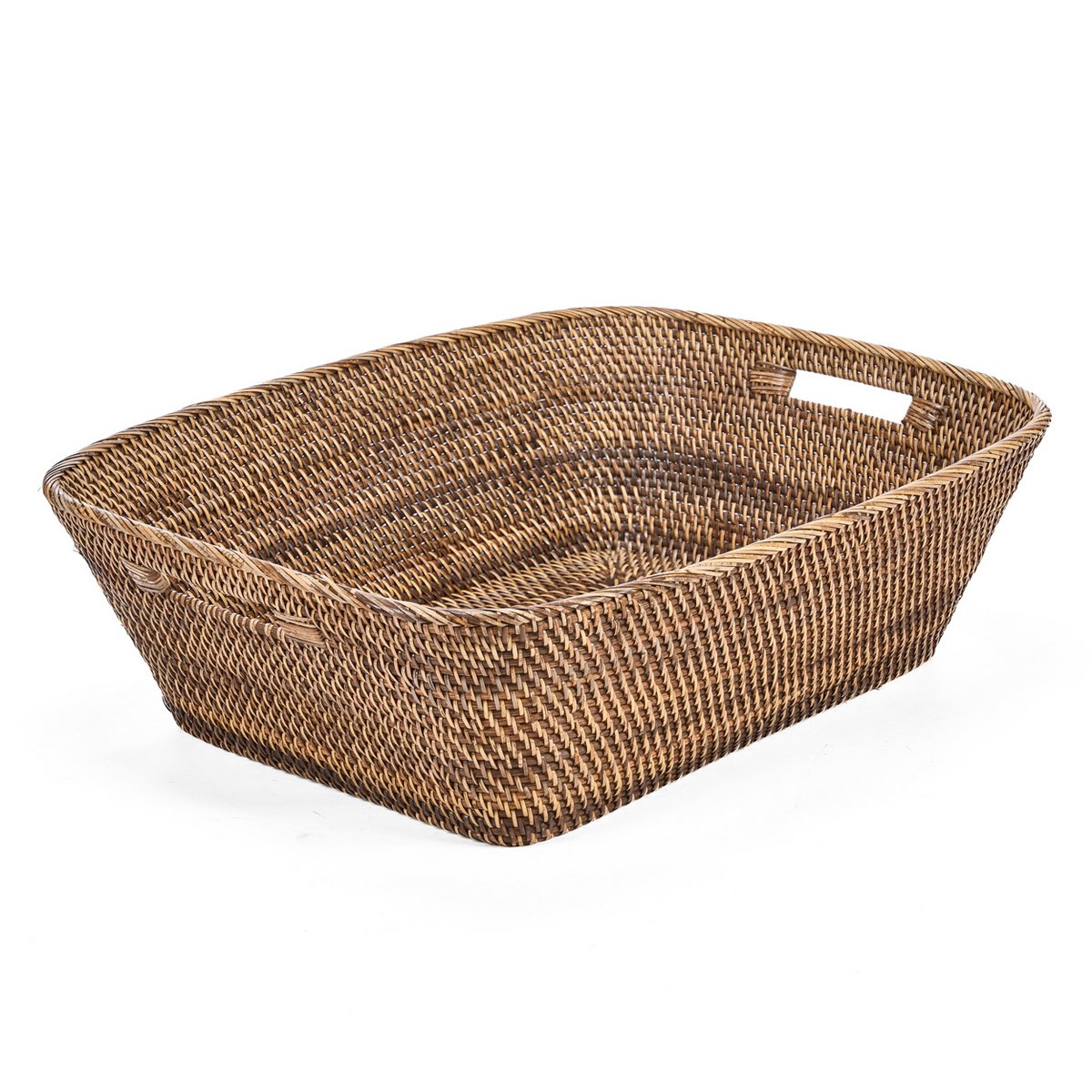 Wäschekorb aus Rattan, groß – handgeflochten
