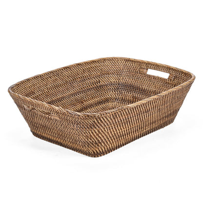 Wäschekorb aus Rattan, groß – handgeflochten